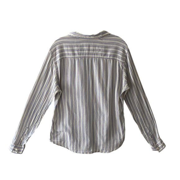 BDG Stripped Button-Down Long Sleeve Shirt Size M 100% cotton Layering Preppy - Picture 3 of 7